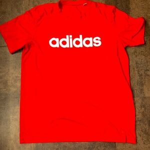 Men’s large adidas shirt red